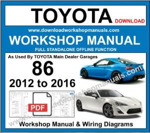 Toyota GT86 Workshop Service Repair Manual Download